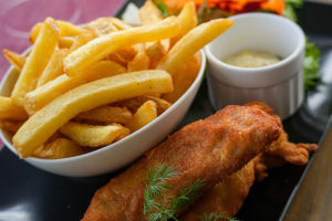 Fish and chips au restaurant le bord du lac cholet