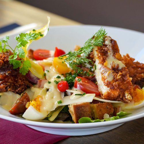 Salade au restaurant le bord du lac cholet