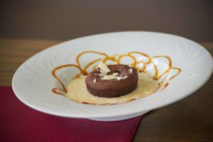 Fondant au chocolat au restaurant le bord du lac cholet